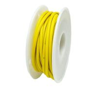 Cable eléctrico 30awg 28awg 26awg 24awg 22awg 20awg 18awg 17 16AWG Stranded Spools Every 10 Colours Soft Silicone Tinned Copper Connecting Wire(Yellow; 22 AWG-10 m1 roll)