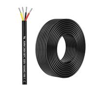 Cable Eléctrico 4 Núcleos 16AWG 14AWG Cobre Estañado Con Cubierta PVC Para Iluminación Exterior Batería Automotriz Panel Solar Bajo Voltaje(16AWG-4C,200ft)