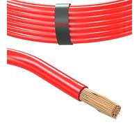 Cable eléctrico automovìl 10.0 mm² Cable unipolar de battería longitud 1m 5m o 10m selección: 10m 10.0 mm² hilo de cobre, rojo