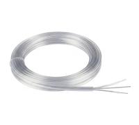 Cable eléctrico, cable de lámpara transparente de 2 conductores con alambre de acero - 0, 75 mm² eléctrico transparente para luces colgantes, 2 cables para proyectos de iluminación de bricolaje, 10