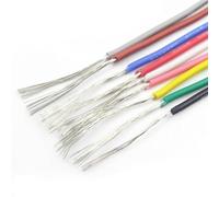 Cable eléctrico, Cable LED de silicona suave UL3239 32 AWG y 28, 2, 5 10 metros, 3 kV, flexible, for bricolaje, con aislamiento electrónico(Green,2Meter 28AWG)