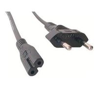 Cable Eléctrico Cordón Alimentación Bipolar 1.50m Portátil TV Negro
