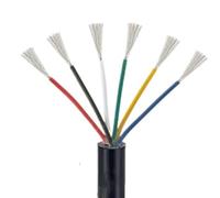 Cable eléctrico de 6 Conductores UL2464, 3/5/10/20/30/50/100m, extensión Cobre estañado Trenzado PVC for batería Coche automotriz(5m,22 AWG)