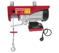 Cable eléctrico de 600 kg con mando a distancia, cable de acero de 12 m y 2 correas de elevación, motor de 1200 W, IP40, cable doble/individual, interruptor de límite, fácil montaje, taller, garaje