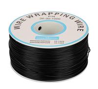 Cable Eléctrico de Cobre Rollo de Alambre de Cobre Simple Estañado Refractario Prueba de PCB(Black)