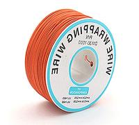 Cable eléctrico de color naranja de 30 AWG de 0,25 mm, cable eléctrico de color, kit de electrónica de alambre de cobre estañado trenzado flexible y suave