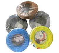 Cable eléctrico FS17, sección 4 MMQ, rollo de 20 m, amarillo, verde, negro, -BLU-marrón-gris (gris)