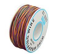 Cable eléctrico multicolor de 30 AWG de 0,25 mm, cable eléctrico de color, kit de electrónica de alambre de cobre estañado trenzado flexible y suave