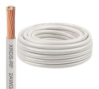 Cable eléctrico THHN de 2 AWG de 25 pies, conductor de cobre trenzado con aislamiento de PVC y nailon, cable resistente al calor y al aceite para cableado interior y exterior