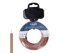 Cable eléctrico unifilar edm 28584 marrón 20 m h07z1-k - marca: edm