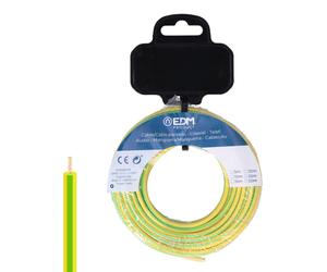 Cable eléctrico unifilar edm 28585 bicolor 20 m h07z1-k - marca: edm