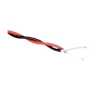 Cable Electrónico De Alta Temperatura, Cobre Estañado, Par Trenzado, 1/2m, AFS200, PTFE, 2 Pines, 26/25/24/22/20/18/17/15/13AWG(Red Black,1m 20AWG)