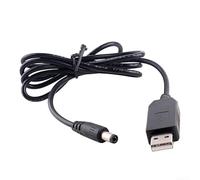 Cable elevador CC alimentado por USB diseñado para fuentes USB de 5 V para conducir dispositivos de 6 V, 9 V o 12 V, incluyendo módems, cámaras de salpicadero y juegos LED (línea de 12 V 5,5 x 2,1 mm)