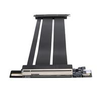 Cable Elevador Extensor Flexible,Adaptador de Puerto de Extensión de Tarjeta PCI Express Gen5 X16,Cable Elevador PCIE de Alta Velocidad de 20 Cm y 90 Grados para Computadora