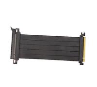 Cable Elevador Extensor PCIE 4.0 X16, Propiedad de Alto Blindaje Cable de Extensión PCIE 4.0 Flexible de 180 Grados, Cable Elevador GPU para Tarjeta Gráfica RTX 4090 4080 4070 4060 (Negro)