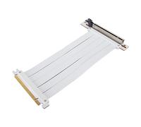 Cable Elevador PCIE 4.0 X16, Tarjeta Extensora Flexible de Alta Velocidad, Cable de Extensión GPU de 90 Grados para RTX 4090, Compatible con la Serie RTX 40, la Serie RX 7000 y Más (Blanco)
