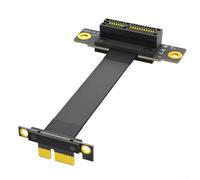 Cable elevador PCIe diseñado para un rendimiento óptimo con conectores dobles de ángulo recto para una instalación que ahorra espacio, longitud 51525 cm (25 cm)