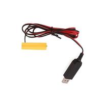Cable eliminador de batería AA de 5 V a 1,5 V LR6 de 1,5 V para eliminadores electrónicos de luz LED, adaptador de corriente USB