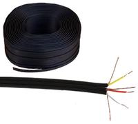 Cable en Bobina Audio y Video 3 Conductores Negro (100 mts)