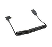Cable en Espiral de 1,8 M Interfaz Multimedia Micro HD a Interfaz Multimedia HD Hembra 1080P 4K Ultra HD 3D para Cámara de Acción