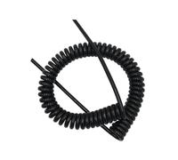 Cable en espiral de 2 hilos, extensible, con alamb 3 línea de control espiral del cable 0.3m m 22AWG la base envoltura eléctrico primavera extensible(Stretch 1 Meter)
