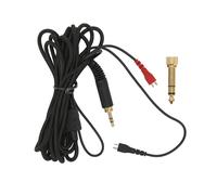 Cable en espiral de diseño cómodo y de longitud adecuada para auriculares Sennheiser HD, calidad de sonido mejorada con conectores de cobre de 3,5