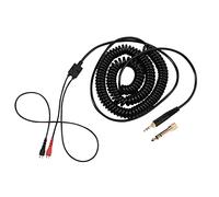 Cable en Espiral de Repuesto para Auriculares con Conector de 3,5 Mm y 6,5 Mm, para Sennheiser HD 25-SP/HD 222/ HD 224/ HD 230/ HD 250/ HD 250 Linear II/HD 414, etc.