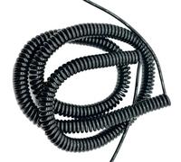 Cable en espiral elástico de resorte, 21 Core 22AWG PU Spring Spiral Cable Stretchable Shielded 1-6 Meters