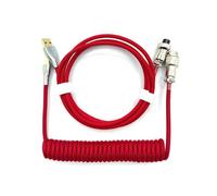 Cable en Espiral para Teclado MecáNico Tipo C a Cable de Datos USB Cable para Teclado de Juego Cable para Teclado MecáNico Rojo