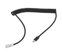 Cable en Espiral Tipo C para BMPCC 4K y 6K, Cable de alimentación en Espiral con Disparador USB-C y luz indicadora, Carga rápida PD de 9 V/12 V, Cable en Espiral de Silicona para