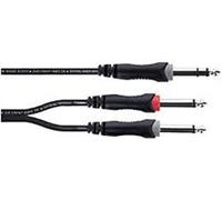 Cable en Y con eslinga de clavijas estéreo macho / 2 clavijas mono macho 3 m