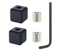 Cable End Crimps, Bike Ferrules, Aluminio Alloy Clamps with Cube Design, Sturdy Lightweight Fittings for Commuting, Offroad, Downhill, Gravel Riding, Racing, Cycling Maintenance