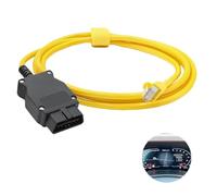 Cable ENET OBD2 Compatible con BMW Serie F, Codificación Fácil Plug & Play con Adaptador RJ45 Ethernet, Compatible con E-SYS, ISTA, ICOM, Desbloqueo de Funciones Ocultas en F20 F30 F10 F07 GT X3