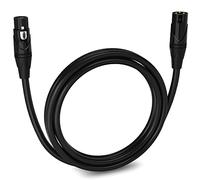 Cable equilibrado LyxPro LCS Premium Series de XLR Macho a XLR para micrófonos y Dispositivos Profesionales -1.8 m - Negro