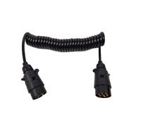 Cable espiral 7 pol macho cable de conexión cable 2,0 m para extensión de rem...