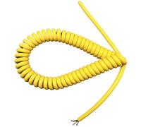 Cable espiral, Cable de resorte telescópico 5 núcleos alimentación con núcleo cobre libre oxígeno extensión en espiral(Stretch 3 meter)