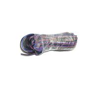 Cable espiral de 2-5 pines for cinta de luz, 22 AWG, exterior, con revestimiento solar, multicolor, longitud múltiple(4pin black,50 meters)
