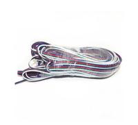 Cable espiral de 2-5 pines for cinta de luz, 22 AWG, exterior, con revestimiento solar, multicolor, longitud múltiple(4pin white,10 meters)