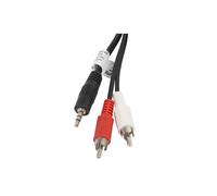 CABLE ESTEREO LANBERG JACK 3.5MM/2X RCA MACHO 5M