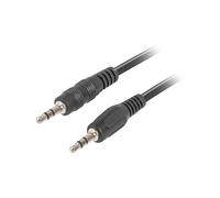 Cable estereo lanberg jack 3.5mm macho - jack 3.5mm macho 2m negro