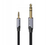 Cable estéreo vention bauhi/ jack 3.5 macho - jack 6.3 macho/ 3m/ gri