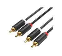 Cable Estéreo Vention BCMBD/ 2x RCA Macho - 2x RCA Macho/ 50cm/ Negro