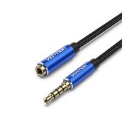 Cable estéreo vention bhclj/ jack 3.5 macho - jack 3.5 hembra/ 5m/ azul