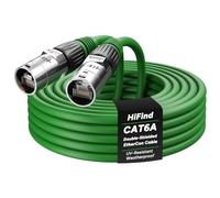 Cable EtherCON blindado CAT 6A de 100 pies, cable Ethernet RJ45 CAT 6 compatible con audio profesional e iluminación, conector de bloqueo, OFC S/FTP anti-UV para aplicaciones de red de conciertos en