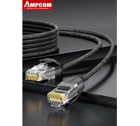 Cable Ethernet AMPCOM, Cable LAN Cat6 RJ45 Ultrafino, Cables de Red UTP RJ45, Cable de Conexión para Computadoras de Escritorio, Módem y Router Cat6 UTP Gray