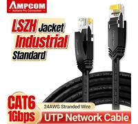 Cable Ethernet AMPCOM RJ45, Cable Lan Cat6 (24AWG) UTP CAT 6 RJ 45 Cable de red Cable de conexión para ordenadores de escritorio Módem Router CAT6 UTP Blue
