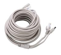 Cable Ethernet, Cable Cat 5, 1 X Rj-45 - Alimentación Macho 5M / 10M / 15M / 20M para cámaras IP Sistema Nvr de Uso Profesional en Red de 10Mbps / 100Mbps(15M)