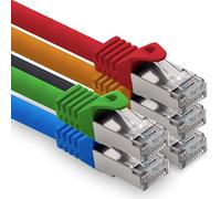 Cable Ethernet CAT.7 para Ordenador, 1 m, 5 Colores, S-FTP LSZH PIMF 10 GB/s RJ45 Macho Cat6a