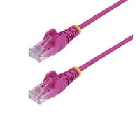 Cable Ethernet Cat6 StarTech 15m Rosa Slim 28AWG LSZH PoE++ 100W RJ-45 x2