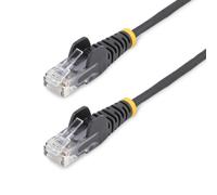 Cable Ethernet Cat6 StarTech Slim 15m Negro 28AWG UTP LSZH PoE++ 100W